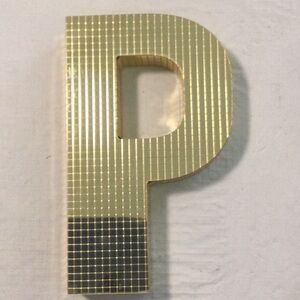 Ashland Gold Letter 'P' Wall Decor
